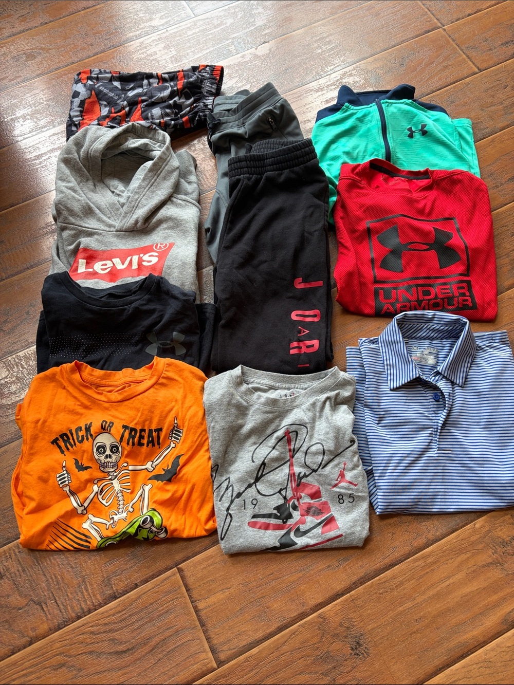 10 Piece Jordan,UA, Levi’s Boys YMD Bundle